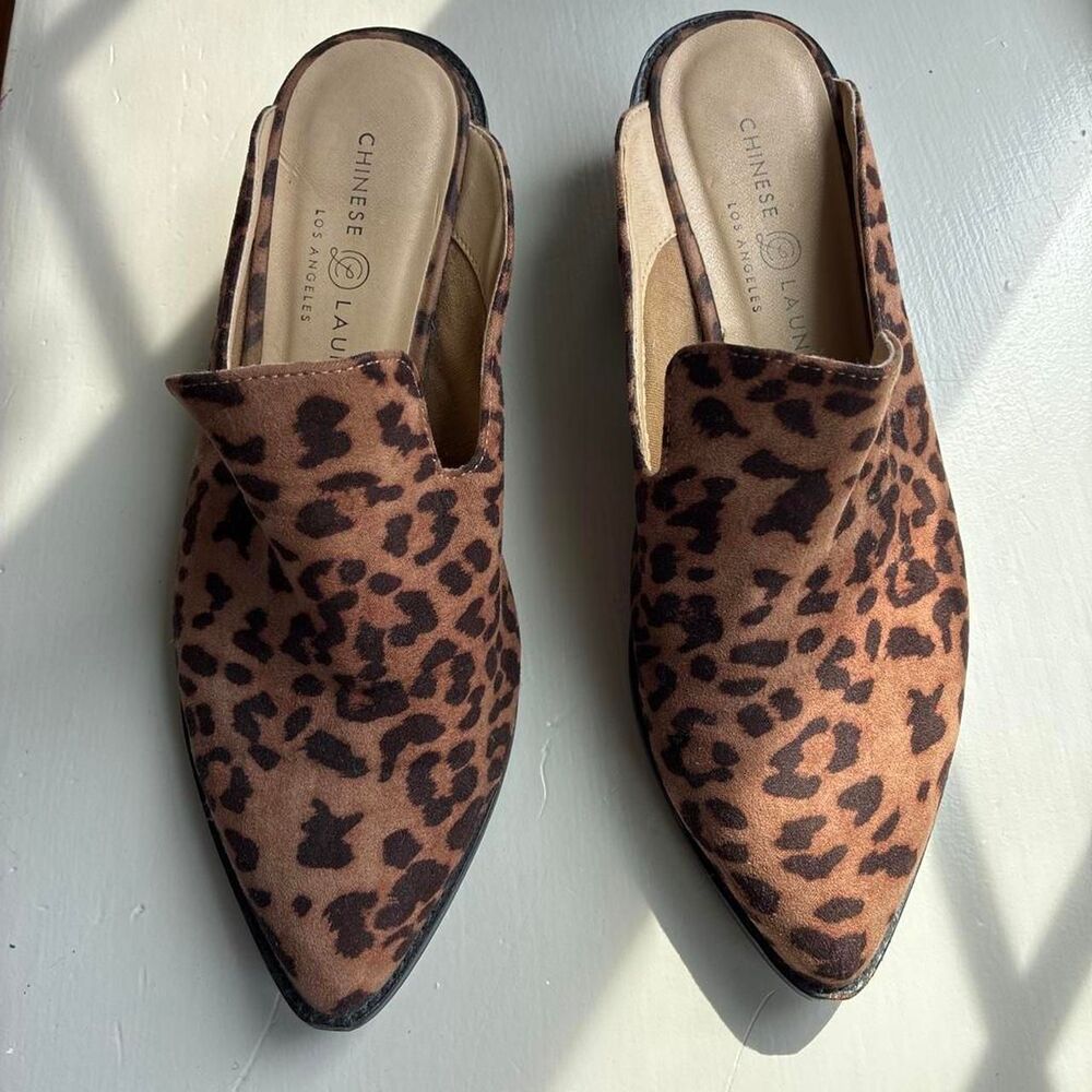 Chinese Laundry Leopard Mules